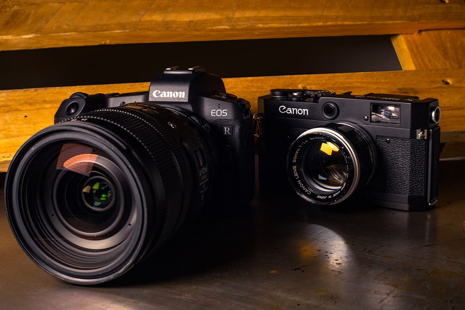 Canon 35mm and Canon EOS-R