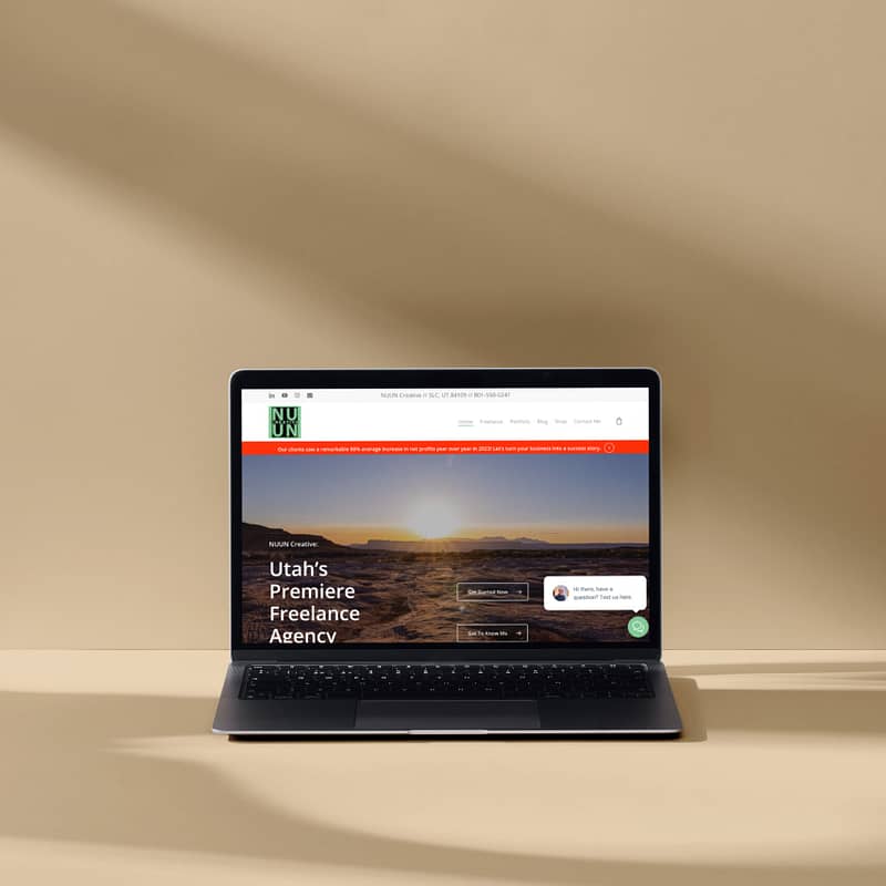 NUUN Creative–a Utah Freelance Marketing and Business Development Agency creating amazing websites for businesses